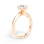 Claudia Cushion Cut Lab Grown Diamond 18Kt Rose Gold Engagement Ring - View 2