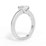 Bridget Cushion Cut Lab Grown Diamond Platinum Engagement Ring - View 3