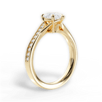 Elise Pear Cut Lab Grown Diamond 18Kt Yellow Gold Engagement Ring - View 2