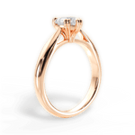 Gillian Heart Cut Lab Grown Diamond 18Kt Rose Gold Engagement Ring - View 3