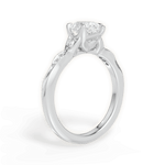 Cassie Pear Cut Lab Grown Diamond 18Kt White Gold Engagement Ring - View 2