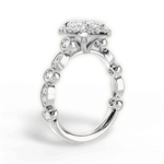 Irene Marquise Cut Lab Grown Diamond 14Kt White Gold Engagement Ring - View 4