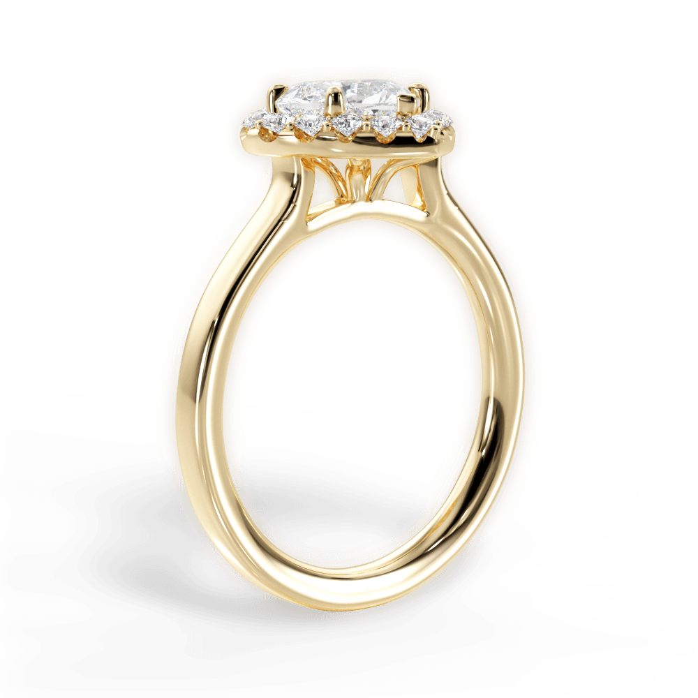 Fiona Heart Cut Lab Grown Diamond 18Kt Yellow Gold Engagement Ring - View 2