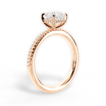 Helen Asscher Cut Lab Grown Diamond 18Kt Rose Gold Engagement Ring - View 3