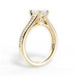 Delia Emerald Cut Lab Grown Diamond 18Kt Yellow Gold Engagement Ring - View 2