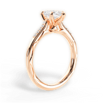 Christina Marquise Cut Lab Grown Diamond 18Kt Rose Gold Engagement Ring - View 2