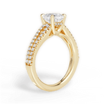 Jessica Cushion Cut Lab Grown Diamond 18Kt Yellow Gold Engagement Ring - View 2