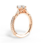 Gabriela Heart Cut Lab Grown Diamond 18Kt Rose Gold Engagement Ring - View 2