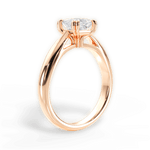 Gillian Princess Cut Lab Grown Diamond 18Kt Rose Gold Engagement Ring - View 3