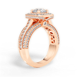 Madison Round Cut Lab Grown Diamond 18Kt Rose Gold Engagement Ring - View 4