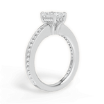 Katelyn Radiant Cut Lab Grown Diamond 14Kt White Gold Engagement Ring - View 3