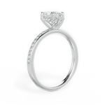 Janice Heart Cut Lab Grown Diamond 18Kt White Gold Engagement Ring - View 4