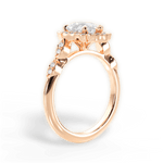 Julie Pear Cut Lab Grown Diamond 18Kt Rose Gold Engagement Ring - View 2