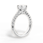 Dana Cushion Cut Lab Grown Diamond 14Kt White Gold Engagement Ring - View 2