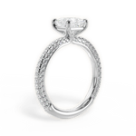 Kristen Princess Cut Lab Grown Diamond Platinum Engagement Ring - View 3