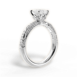 Josephine Princess Cut Lab Grown Diamond 14Kt White Gold Engagement Ring - View 3