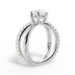 Jennifer Pear Cut Lab Grown Diamond 14Kt White Gold Engagement Ring - View 2