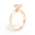 Claudia Princess Cut Lab Grown Diamond 18Kt Rose Gold Engagement Ring - View 2
