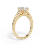 Cheryl Round Cut Lab Grown Diamond 18Kt Yellow Gold Engagement Ring - View 4