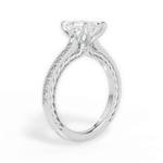 Gilda Emerald Cut Lab Grown Diamond Platinum Engagement Ring - View 2