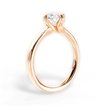 Ashley Cushion Cut Lab Grown Diamond 18Kt Rose Gold Engagement Ring - View 3