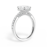 Laura Radiant Cut Lab Grown Diamond 14Kt White Gold Engagement Ring - View 3