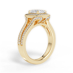 Mackenzie Radiant Cut Lab Grown Diamond 18Kt Yellow Gold Engagement Ring - View 2