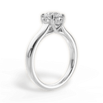 Carol Round Cut Lab Grown Diamond 14Kt White Gold Engagement Ring - View 2