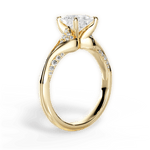 Isabel Princess Cut Lab Grown Diamond 18Kt Yellow Gold Engagement Ring - View 2