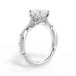Geraldine Radiant Cut Lab Grown Diamond 18Kt White Gold Engagement Ring - View 2