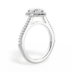 Jeanne Heart Cut Lab Grown Diamond 14Kt White Gold Engagement Ring - View 4