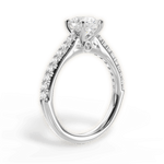 Frances Round Cut Lab Grown Diamond 18Kt White Gold Engagement Ring - View 4