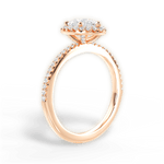 Joanne Pear Cut Lab Grown Diamond 18Kt Rose Gold Engagement Ring - View 2