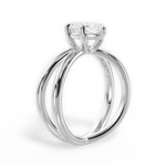 Ada Marquise Cut Lab Grown Diamond 18Kt White Gold Engagement Ring - View 3