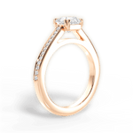 Denise Asscher Cut Lab Grown Diamond 18Kt Rose Gold Engagement Ring - View 3