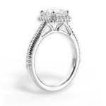 Jenny Asscher Cut Lab Grown Diamond 18Kt White Gold Engagement Ring - View 2