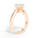 Dolores Marquise Cut Lab Grown Diamond 18Kt Rose Gold Engagement Ring - View 2