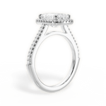 Jeanne Emerald Cut Lab Grown Diamond 18Kt White Gold Engagement Ring - View 3