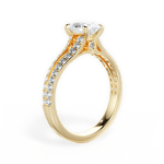 Kendra Oval Cut Lab Grown Diamond 18Kt Yellow Gold Engagement Ring - View 2