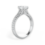 Kendra Marquise Cut Lab Grown Diamond Platinum Engagement Ring - View 3