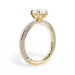 Kristen Pear Cut Lab Grown Diamond 18Kt Yellow Gold Engagement Ring - View 3