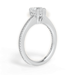 Janet Heart Cut Lab Grown Diamond 18Kt White Gold Engagement Ring - View 2