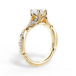 Geraldine Heart Cut Lab Grown Diamond 18Kt Yellow Gold Engagement Ring - View 2