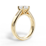 Brittany Princess Cut Lab Grown Diamond 18Kt Yellow Gold Engagement Ring - View 2