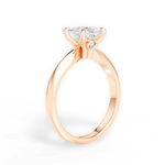 Diana Princess Cut Lab Grown Diamond 18Kt Rose Gold Engagement Ring - View 2