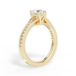 Elise Heart Cut Lab Grown Diamond 18Kt Yellow Gold Engagement Ring - View 4