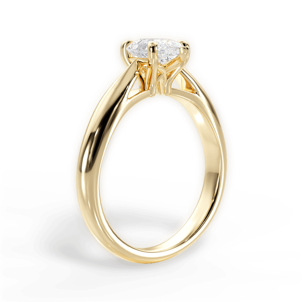 Colleen Pear Cut Lab Grown Diamond 18Kt Yellow Gold Engagement Ring - View 4