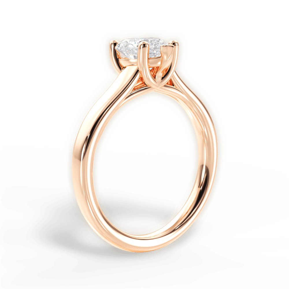 Ariana Heart Cut Lab Grown Diamond 18Kt Rose Gold Engagement Ring - View 3