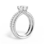 Christie Pear Cut Lab Grown Diamond 18Kt White Gold Engagement Ring - View 3