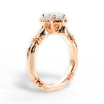 Erica Oval Cut Lab Grown Diamond 18Kt Rose Gold Engagement Ring - View 4